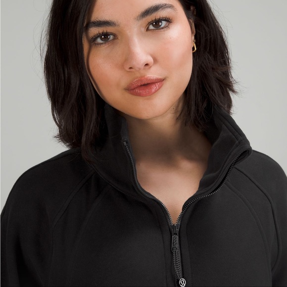 Scuba Oversized Funnel Neck Hoodie In Black - Picture 4 of 9